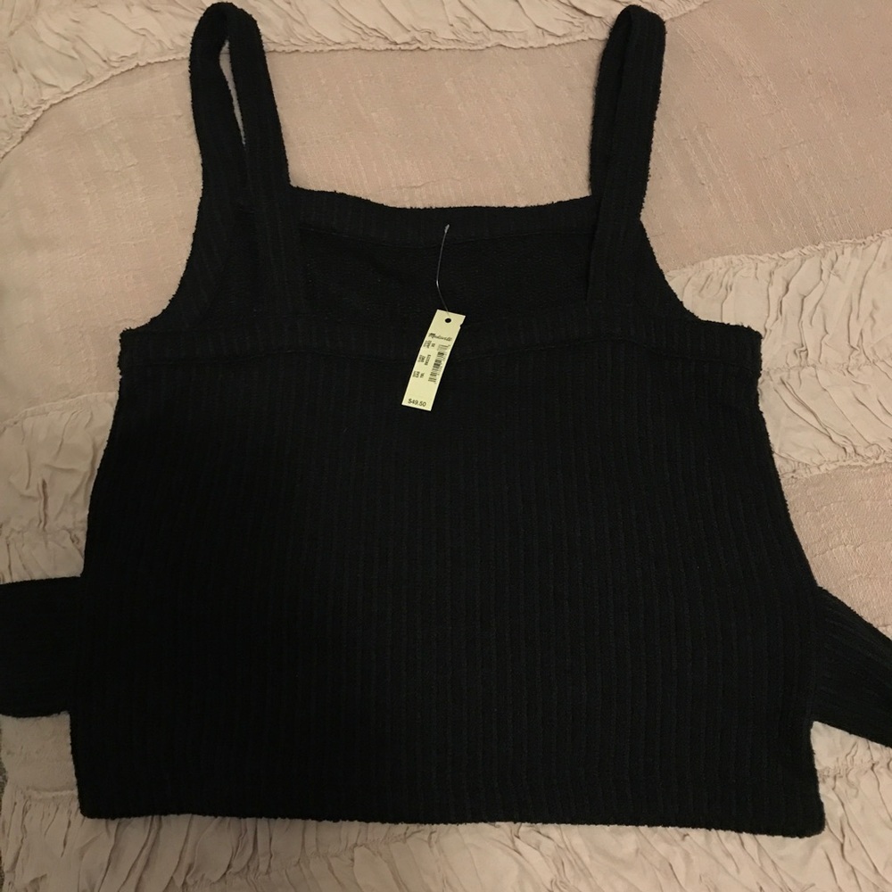 Madewell Black Crop Tank - NWT! - Size XS - Picture 3 of 3